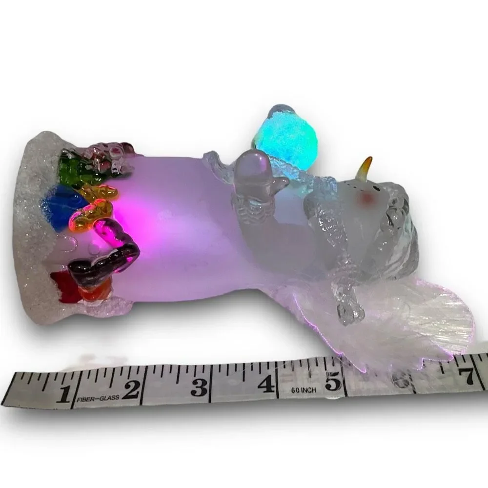 Acrylic Frosted Lighted Snowman Color Changing Christmas Figurines